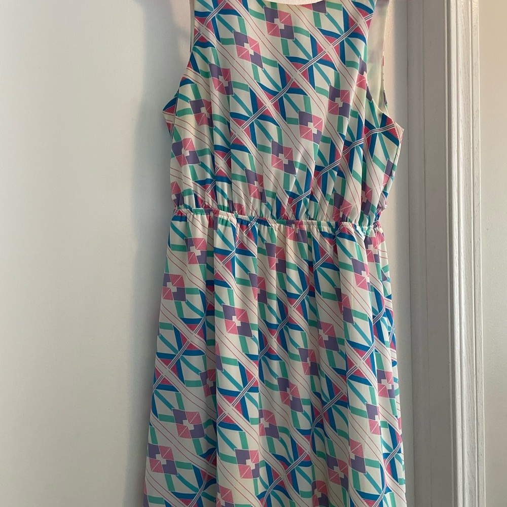 Everly Multicolor Geometric Casual Dress